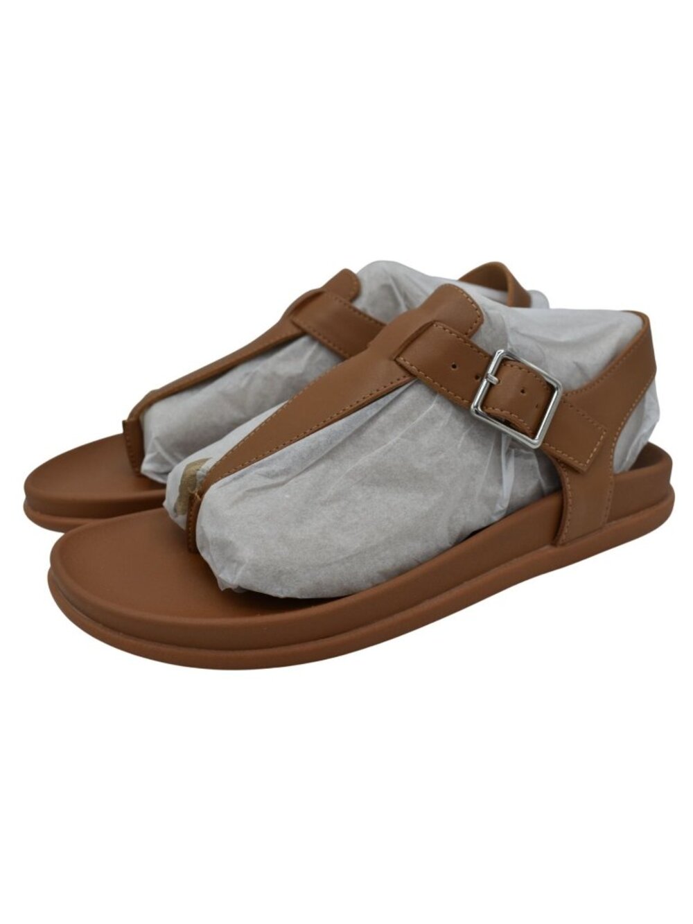 Blondo Womens Size 8 Niomi Ankle Strap Tan Brown Leather Sandals Shoes